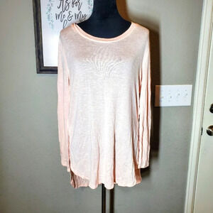 Faded Glory Women's Light Pink Tunic Sweater Size Large